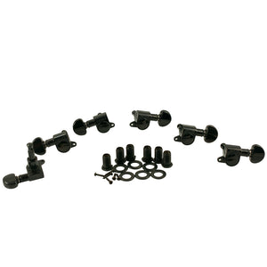 Grover 3 Per Side Mini Rotomatics Black Chrome