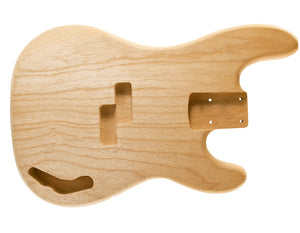 P Bass Body, Unfinished, Swamp Ash