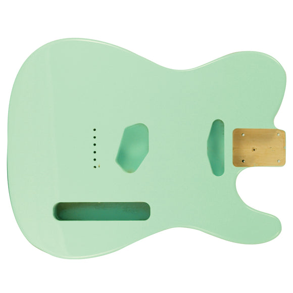 WD Premium Finished Replacement Body For Fender Telecaster Surf Green Alder