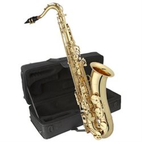 Antigua XP Bb Tenor Saxophone, Yellow Brass, Ribbed Construction, Clear Lacquer, Outfit