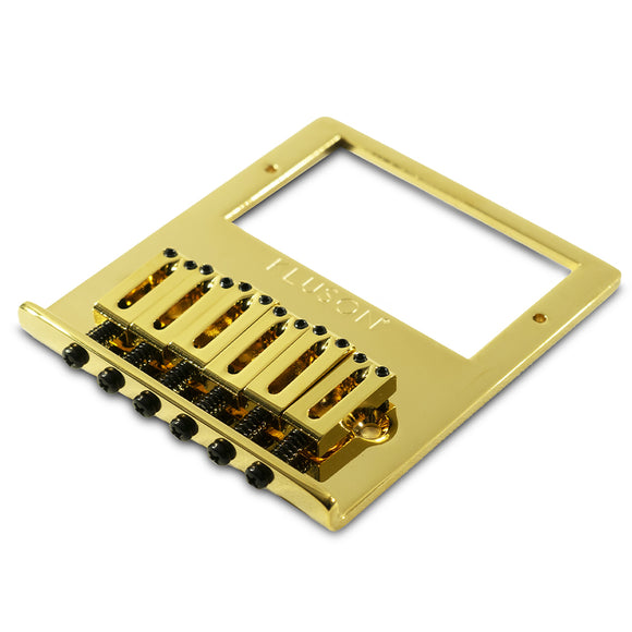 Kluson Contemporary Humbucker Bridge For Fender Telecaster With Brass Saddles Gold