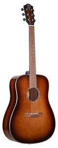 Teton STS130FMGHB 130 Series Dreadnought Solid Suprce Top Mahogany Neck w/ Case