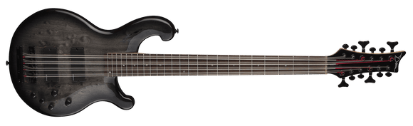 Dean RH12 TBK Rhapsody 12-String Bass, Transparent Black