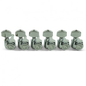Fender 6 In Line "F" Series Chrome Locking Tuning Machines