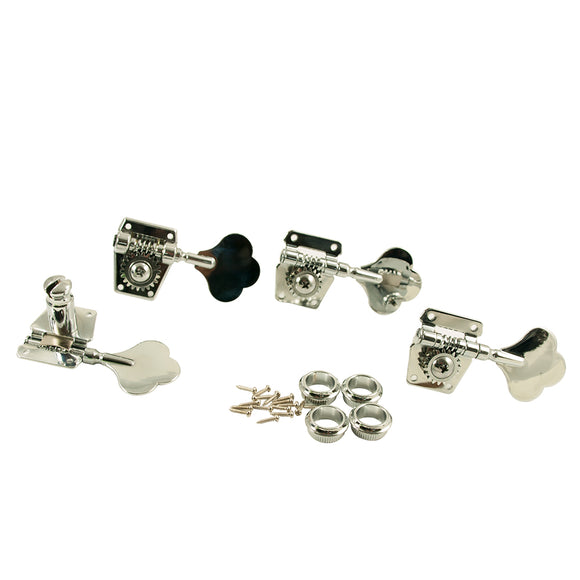 WD 2 Per Side Full Size Bass Tuning Machines Chrome
