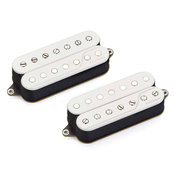 In Stock! Fishman PRF-CO7-SW2 Fluence Classic Humbucker 7-String Open White Set of 2